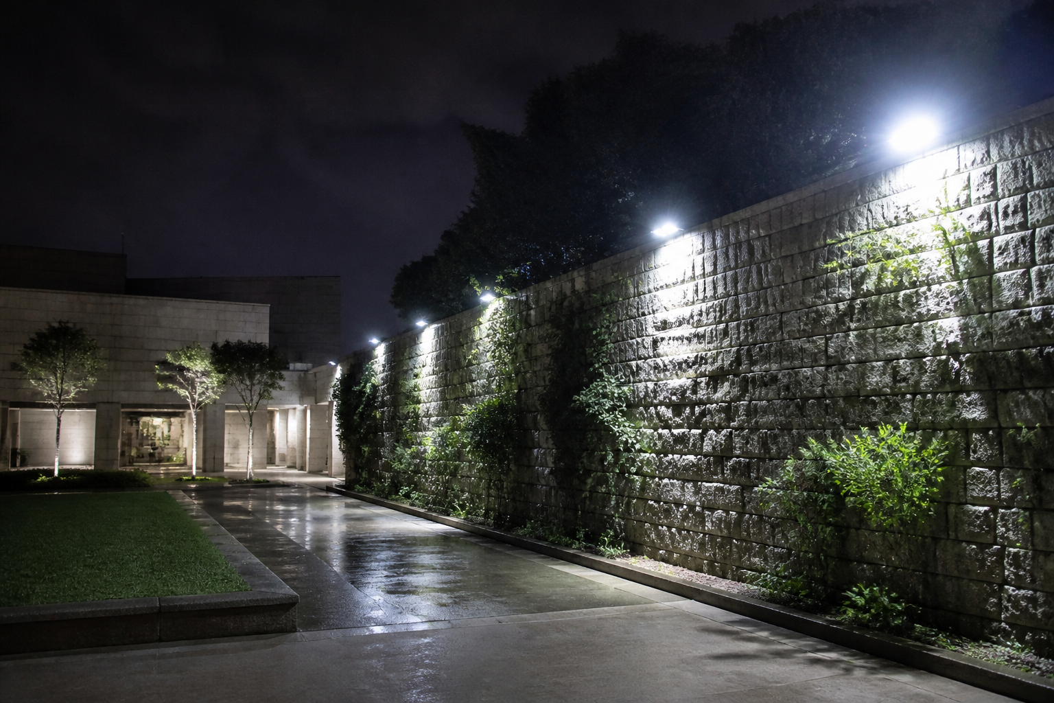 LED flood lights for campus and outdoor areas